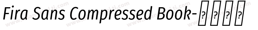 Fira Sans Compressed Book字体转换